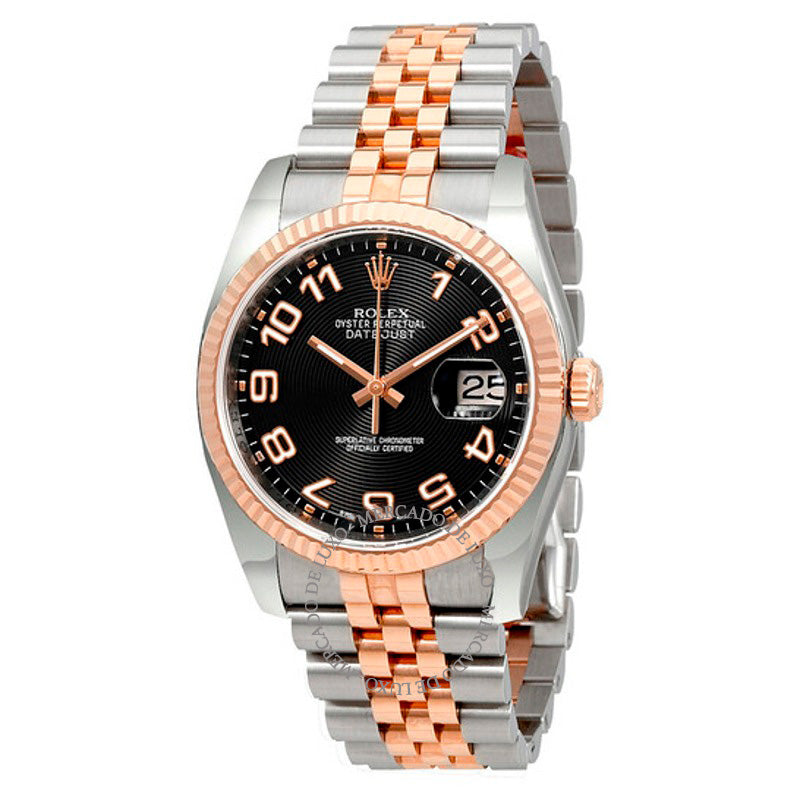 Relógio Oyster Perpetual Datejust 36 Mostrador Concêntrico Preto 36 mm - Mercado de Luxo - O Maior E-Commerce de Bens, Produtos e Serviços de Luxo do Brasil.