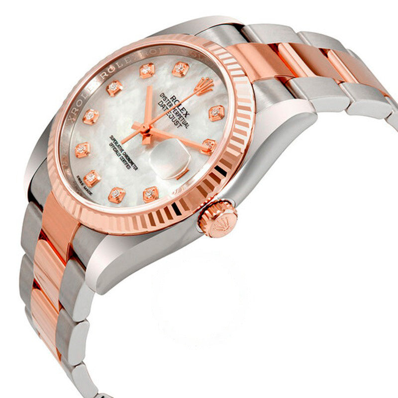 Relógio Oyster Perpetual Datejust Madrepérola Diamante 36 mm - Mercado de Luxo - O Maior E-Commerce de Bens, Produtos e Serviços de Luxo do Brasil.