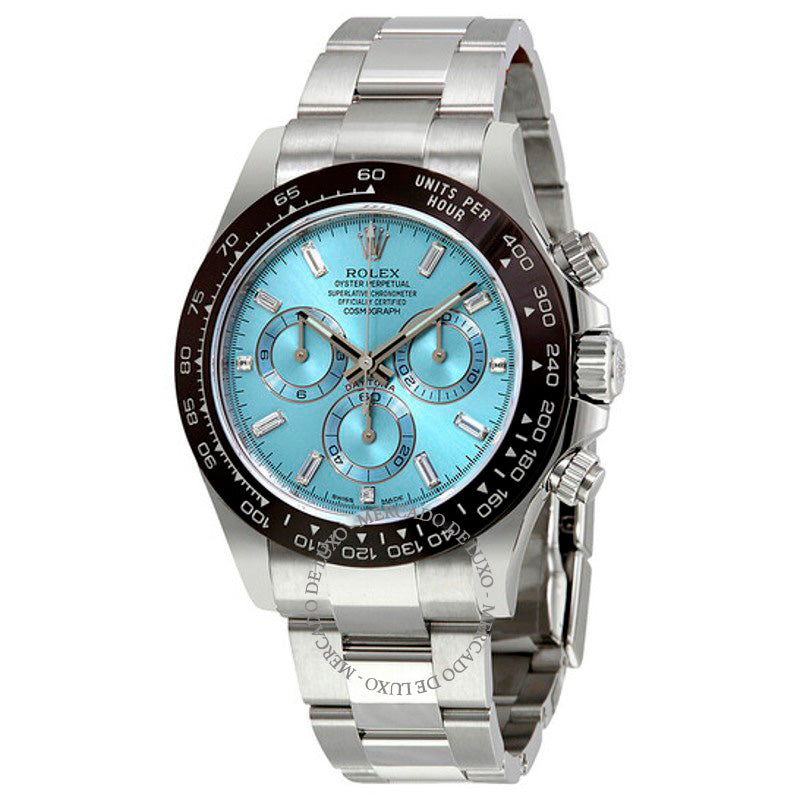 Relógio Oyster Perpetual Cosmograph Daytona Mostrador Azul Gelo 40 mm - Mercado de Luxo - O Maior E-Commerce de Bens, Produtos e Serviços de Luxo do Brasil.