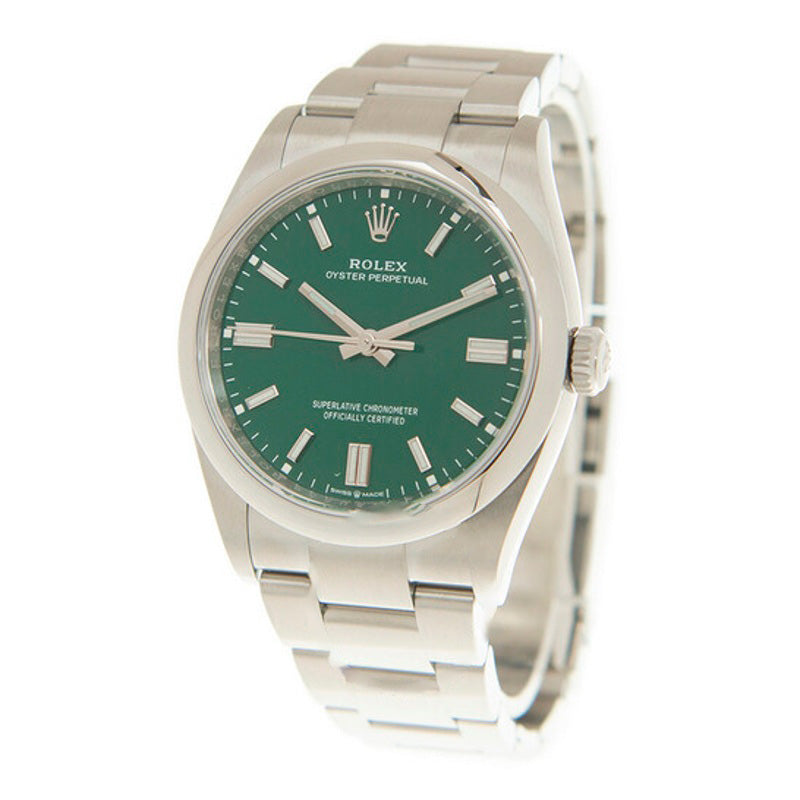 Relógio Oyster Perpetual Cronômetro Automático Mostrador Verde 36 mm - Mercado de Luxo - O Maior E-Commerce de Bens, Produtos e Serviços de Luxo do Brasil.