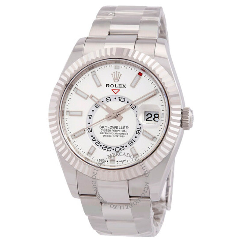 Relógio Sky-Dweller GMT Cronômetro Automático Mostrador Branco  - Mercado de Luxo - O Maior E-Commerce de Bens, Produtos e Serviços de Luxo do Brasil.