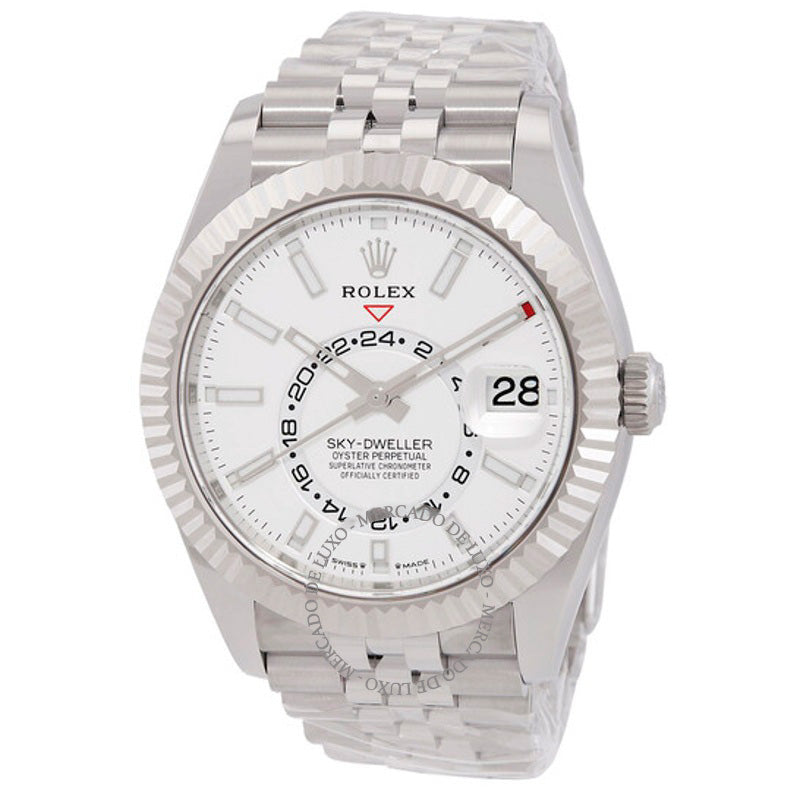 Relógio Sky-Dweller GMT Cronômetro Automático Mostrador Branco 42 mm - Mercado de Luxo - O Maior E-Commerce de Bens, Produtos e Serviços de Luxo do Brasil.