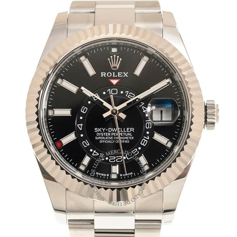 Relógio Sky-Dweller GMT Cronômetro Automático Mostrador Preto 42 mm - Mercado de Luxo - O Maior E-Commerce de Bens, Produtos e Serviços de Luxo do Brasil.