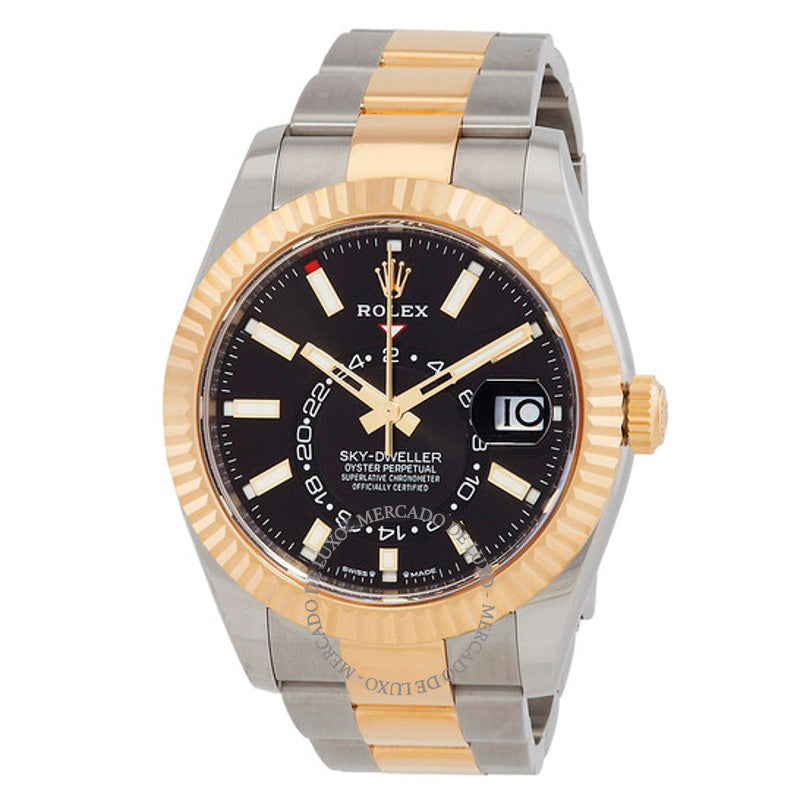 Relógio Sky-Dweller GMT Cronômetro Automático Mostrador Preto 42 mm - Mercado de Luxo - O Maior E-Commerce de Bens, Produtos e Serviços de Luxo do Brasil.