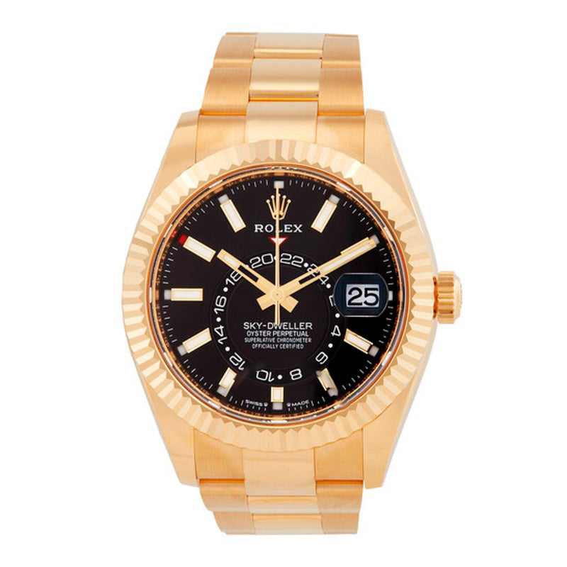 Relógio Sky-Dweller GMT Cronômetro Automático Mostrador Preto 42 mm - Mercado de Luxo - O Maior E-Commerce de Bens, Produtos e Serviços de Luxo do Brasil.