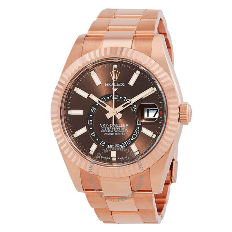 Relógio Sky Dweller GMT Cronômetro Automático Mostrador Marrom 42 mm - Mercado de Luxo - O Maior E-Commerce de Bens, Produtos e Serviços de Luxo do Brasil.