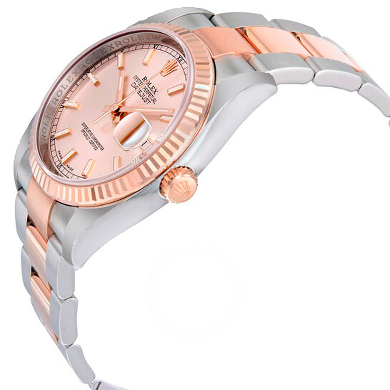 Relógio Oyster Perpetual Datejust 36 Mostrador Rosa Champanhe 36 mm - Mercado de Luxo - O Maior E-Commerce de Bens, Produtos e Serviços de Luxo do Brasil.