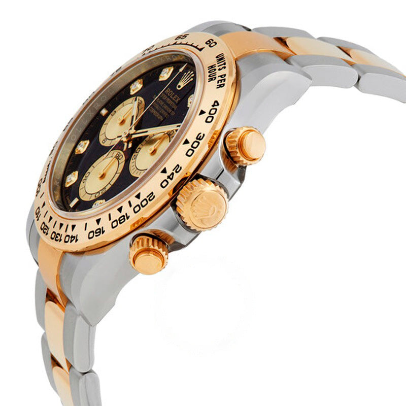 Relógio Daytona Cronógrafo Automático Diamante Mostrador Preto 40 mm - Mercado de Luxo - O Maior E-Commerce de Bens, Produtos e Serviços de Luxo do Brasil.