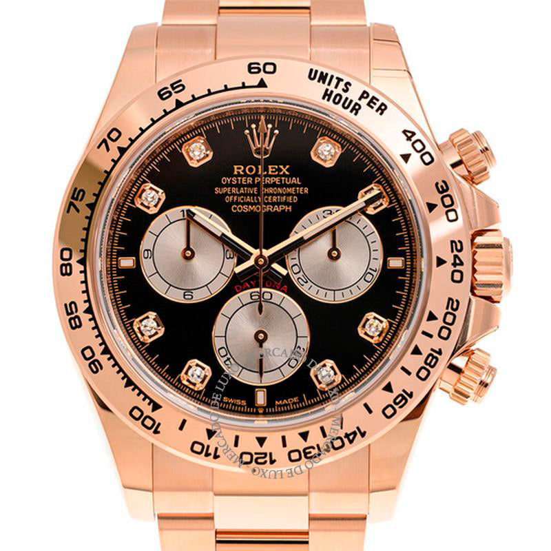Relógio Daytona Cronógrafo Automático Diamante Mostrador Preto 40 mm - Mercado de Luxo - O Maior E-Commerce de Bens, Produtos e Serviços de Luxo do Brasil.