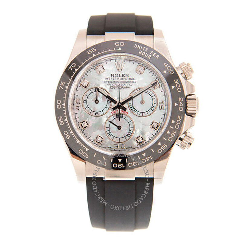 Relógio Cosmograph Daytona Madrepérola Mostrador de Diamante 40 mm - Mercado de Luxo - O Maior E-Commerce de Bens, Produtos e Serviços de Luxo do Brasil.