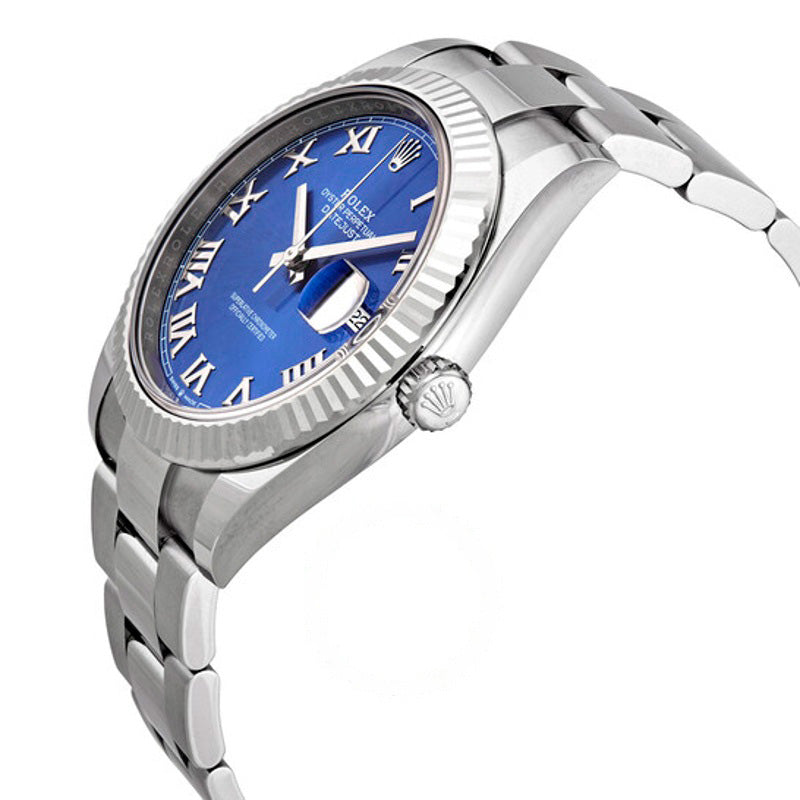 Relógio Oyster Perpetual Datejust Automático Mostrador Azul 41 mm - Mercado de Luxo - O Maior E-Commerce de Bens, Produtos e Serviços de Luxo do Brasil.