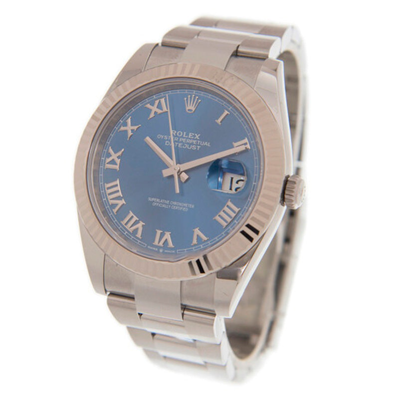 Relógio Oyster Perpetual Datejust Automático Mostrador Azul 41 mm - Mercado de Luxo - O Maior E-Commerce de Bens, Produtos e Serviços de Luxo do Brasil.