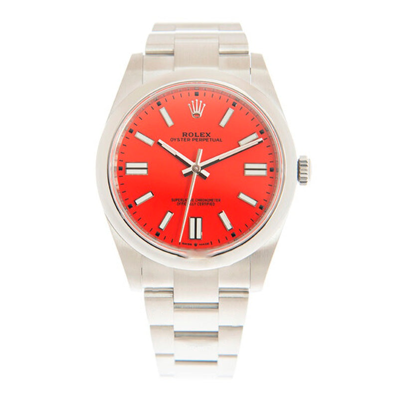 Relógio Oyster Perpetual 41 Automático Coral Vermelho Mostrador 41 mm - Mercado de Luxo - O Maior E-Commerce de Bens, Produtos e Serviços de Luxo do Brasil.