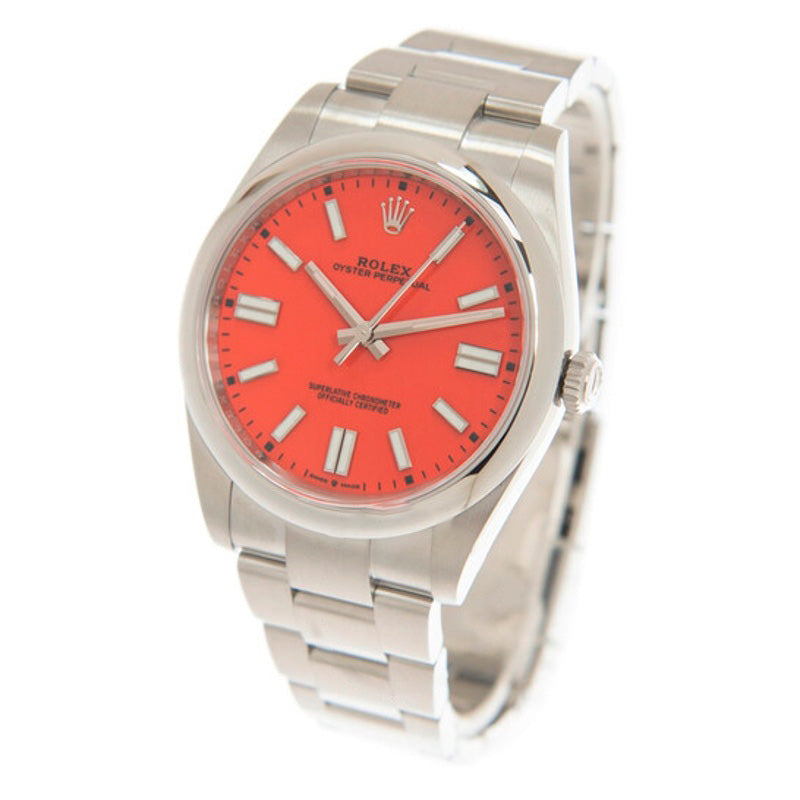 Relógio Oyster Perpetual 41 Automático Coral Vermelho Mostrador 41 mm - Mercado de Luxo - O Maior E-Commerce de Bens, Produtos e Serviços de Luxo do Brasil.