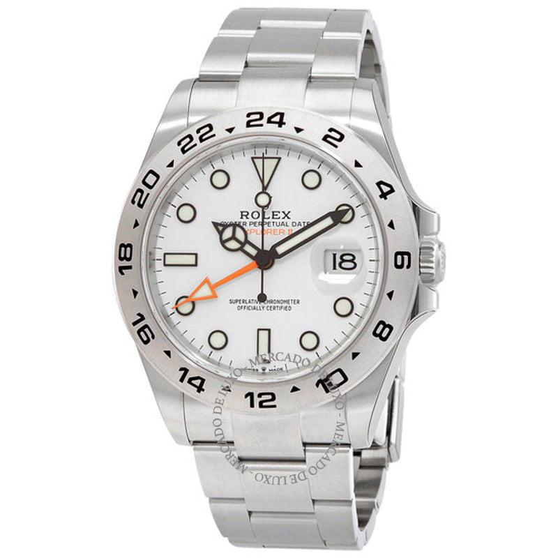 Relógio Explorer II Cronômetro Automático Mostrador Branco 42 mm - Mercado de Luxo - O Maior E-Commerce de Bens, Produtos e Serviços de Luxo do Brasil.