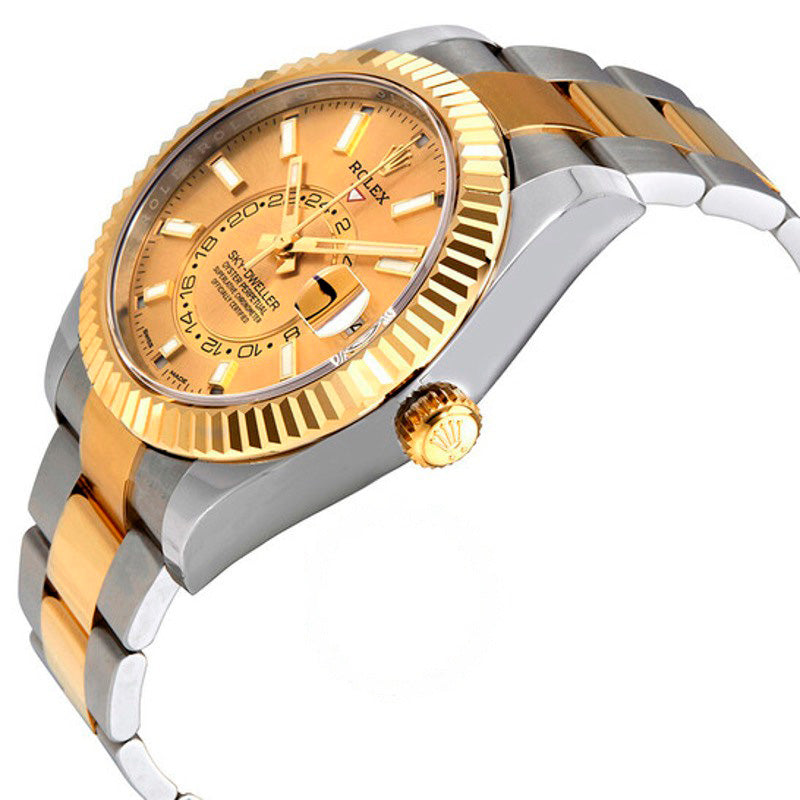 Relógio Oyster Perpetual Sky-Dweller Mostrador Champagne 42 mm - Mercado de Luxo - O Maior E-Commerce de Bens, Produtos e Serviços de Luxo do Brasil.