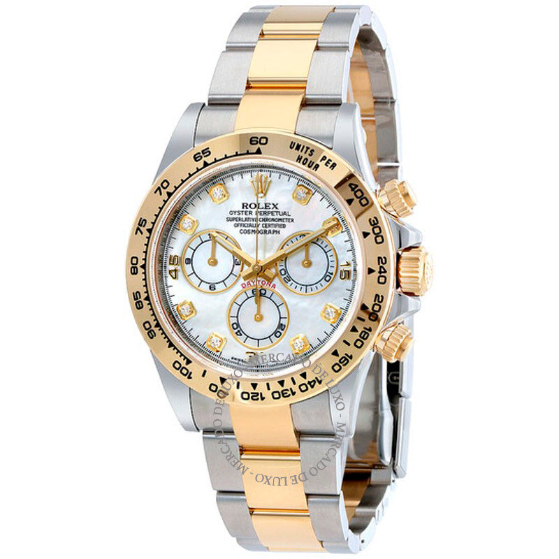 Relógio Cosmograph Daytona Madrepérola Diamante  - Mercado de Luxo - O Maior E-Commerce de Bens, Produtos e Serviços de Luxo do Brasil.