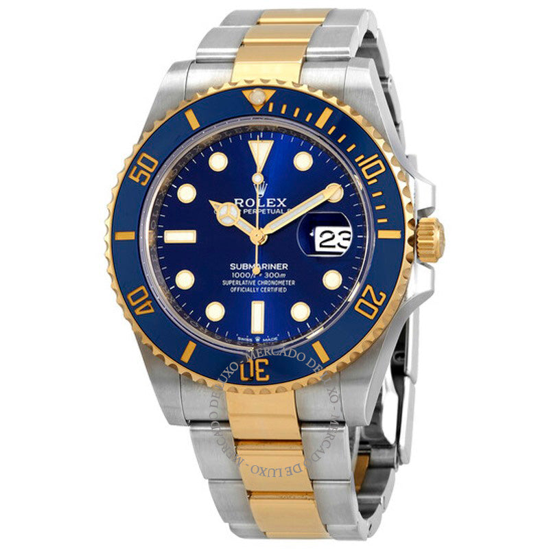 Relógio Submariner Cronômetro Automático Mostrador Azul 41 mm - Mercado de Luxo - O Maior E-Commerce de Bens, Produtos e Serviços de Luxo do Brasil.
