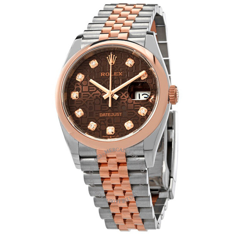 Relógio Datejust 36 Chocolate Jubilee Mostrador de Diamante 36 mm - Mercado de Luxo - O Maior E-Commerce de Bens, Produtos e Serviços de Luxo do Brasil.