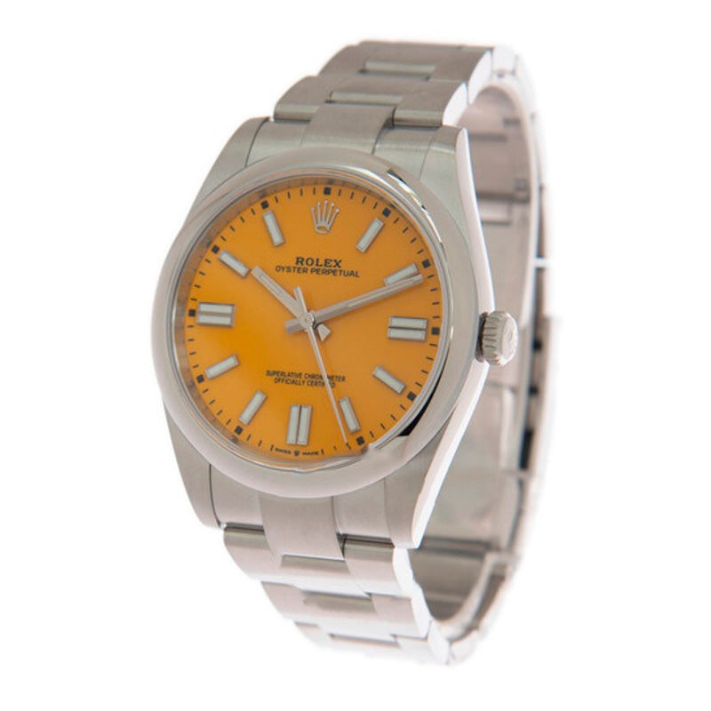 Relógio Oyster Perpetual 41 Automático Mostrador Amarelo 41 mm - Mercado de Luxo - O Maior E-Commerce de Bens, Produtos e Serviços de Luxo do Brasil.