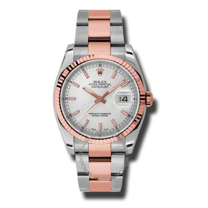 Relógio Oyster Perpetual Datejust 36 Mostrador Prateado 36 mm - Mercado de Luxo - O Maior E-Commerce de Bens, Produtos e Serviços de Luxo do Brasil.