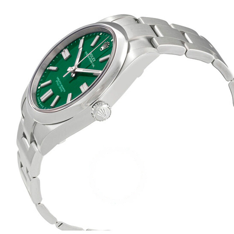 Relógio Oyster Perpetual 41 Automático Mostrador Verde 41 mm - Mercado de Luxo - O Maior E-Commerce de Bens, Produtos e Serviços de Luxo do Brasil.