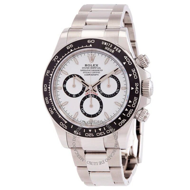 Relógio Daytona Cronógrafo Automático Mostrador Branco  - Mercado de Luxo - O Maior E-Commerce de Bens, Produtos e Serviços de Luxo do Brasil.