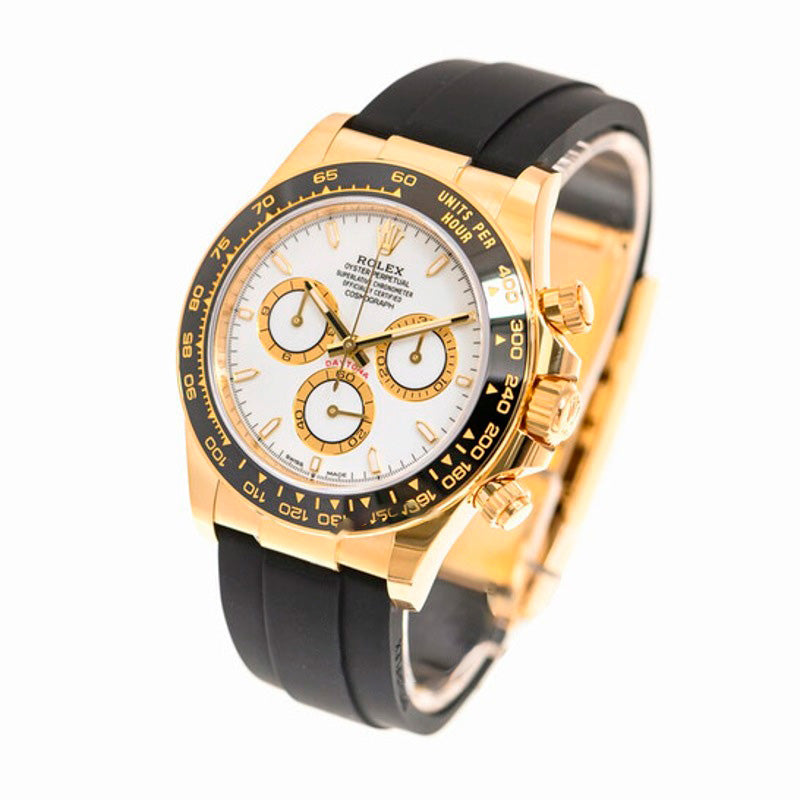 Relógio Daytona Cronógrafo Automático Mostrador Branco 40 mm - Mercado de Luxo - O Maior E-Commerce de Bens, Produtos e Serviços de Luxo do Brasil.