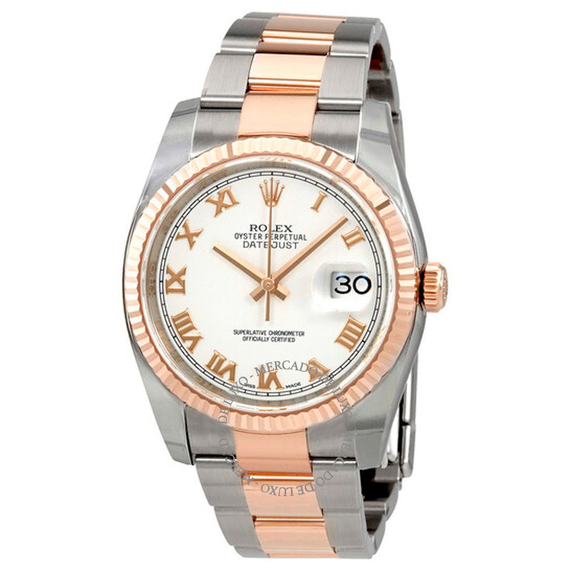Relógio Oyster Perpetual Datejust 36 Mostrador Branco 36 mm - Mercado de Luxo - O Maior E-Commerce de Bens, Produtos e Serviços de Luxo do Brasil.