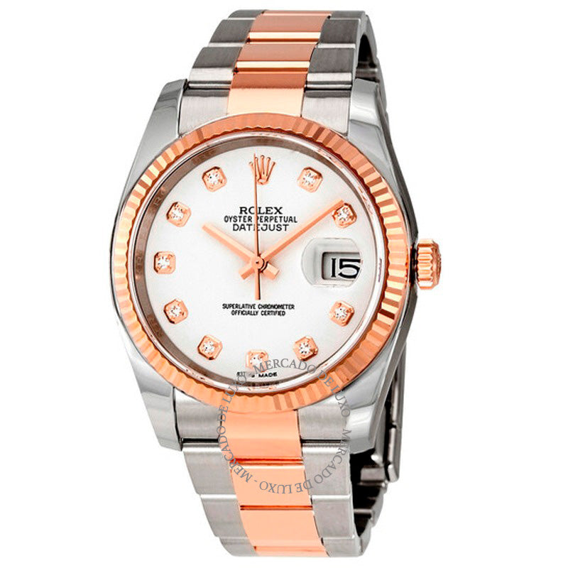 Relógio Oyster Perpetual Datejust 36 Mostrador Branco 36 mm - Mercado de Luxo - O Maior E-Commerce de Bens, Produtos e Serviços de Luxo do Brasil.