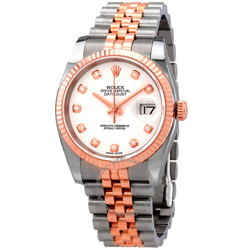 Relógio Oyster Perpetual Datejust 36 Mostrador Branco 36 mm - Mercado de Luxo - O Maior E-Commerce de Bens, Produtos e Serviços de Luxo do Brasil.