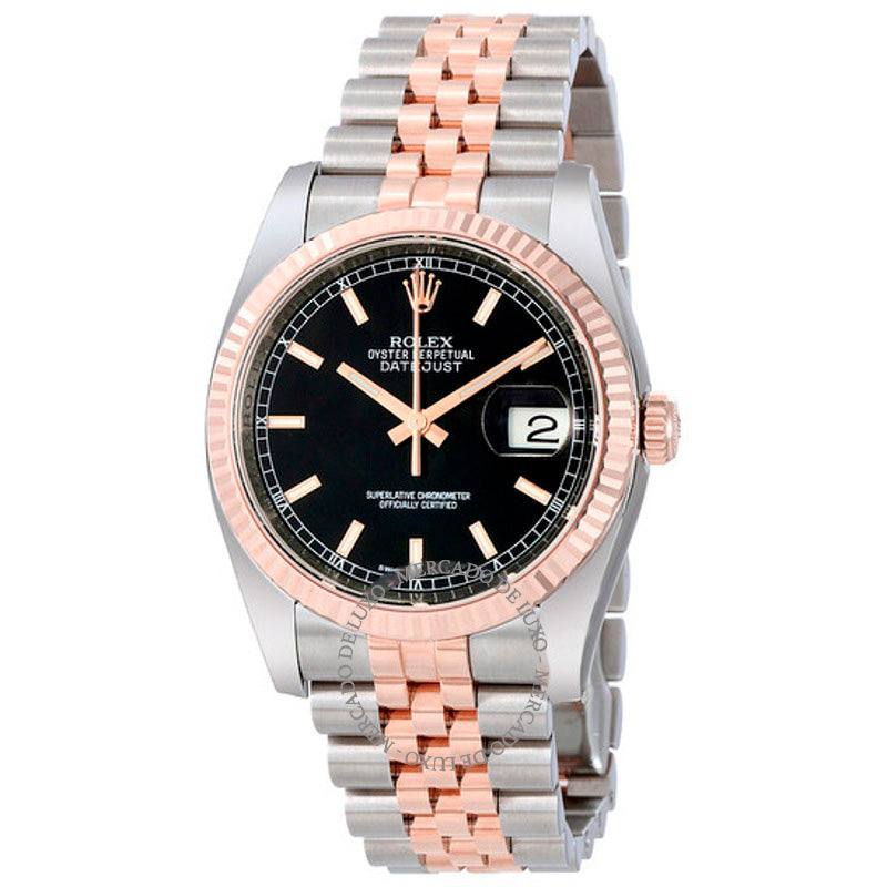 Relógio Oyster Perpetual Datejust 36 Mostrador Preto 36 mm - Mercado de Luxo - O Maior E-Commerce de Bens, Produtos e Serviços de Luxo do Brasil.