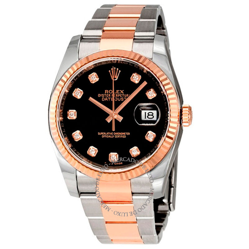 Relógio Oyster Perpetual Datejust 36 Mostrador Preto 36 mm - Mercado de Luxo - O Maior E-Commerce de Bens, Produtos e Serviços de Luxo do Brasil.
