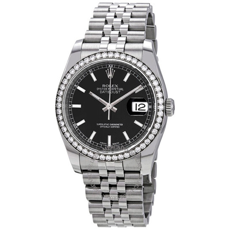 Relógio Oyster Perpetual Datejust 36 Mostrador Preto 36 mm - Mercado de Luxo - O Maior E-Commerce de Bens, Produtos e Serviços de Luxo do Brasil.