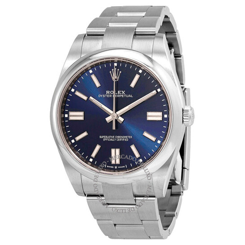 Relógio Oyster Perpetual 41 Automático Mostrador Azul 41 mm - Mercado de Luxo - O Maior E-Commerce de Bens, Produtos e Serviços de Luxo do Brasil.