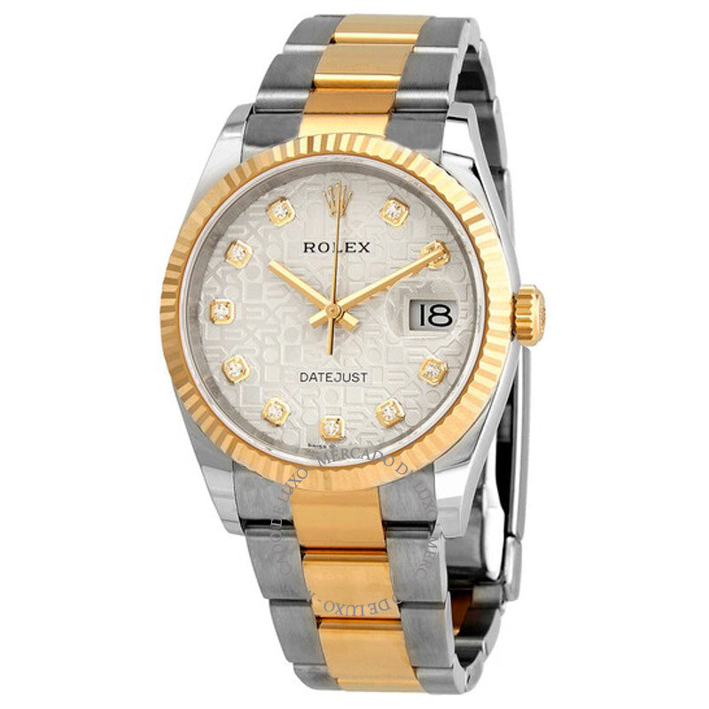 Relógio Datejust 36 Jubileu de Prata Mostrador de Diamante 36 mm - Mercado de Luxo - O Maior E-Commerce de Bens, Produtos e Serviços de Luxo do Brasil.