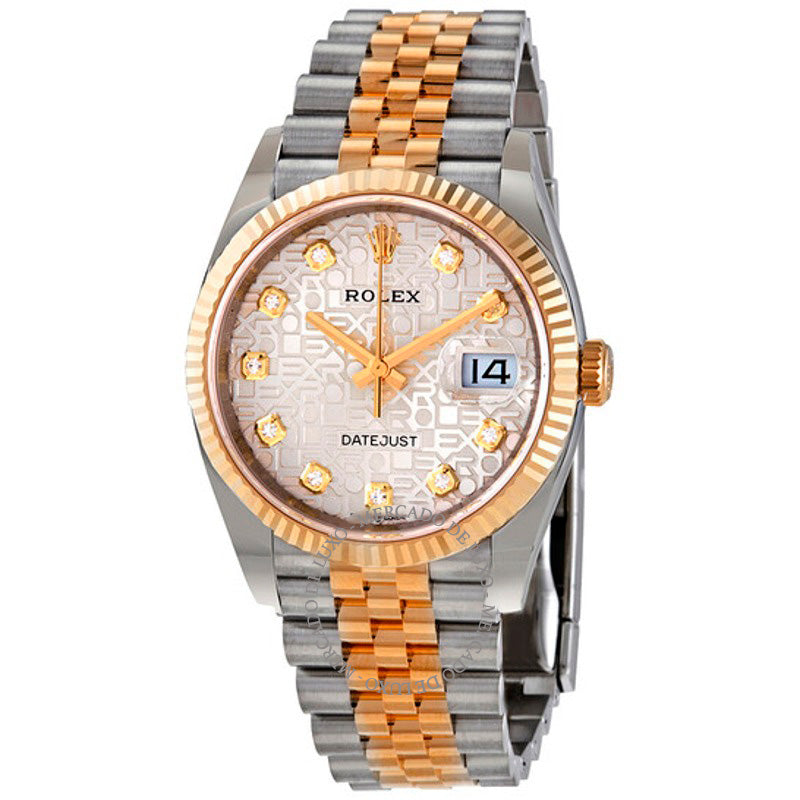 Relógio Datejust 36 Jubileu de Prata Mostrador de Diamante 36 mm - Mercado de Luxo - O Maior E-Commerce de Bens, Produtos e Serviços de Luxo do Brasil.