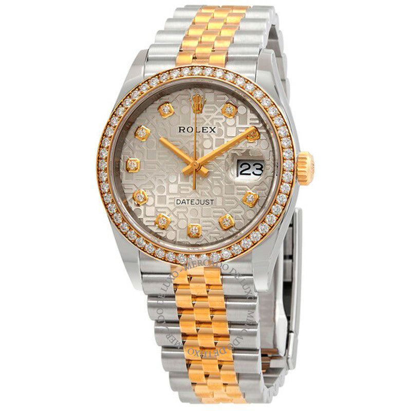 Relógio Datejust 36 Jubileu de Prata Mostrador de Diamante 36 mm - Mercado de Luxo - O Maior E-Commerce de Bens, Produtos e Serviços de Luxo do Brasil.
