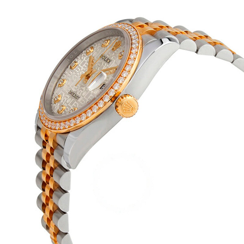 Relógio Datejust 36 Jubileu de Prata Mostrador de Diamante 36 mm - Mercado de Luxo - O Maior E-Commerce de Bens, Produtos e Serviços de Luxo do Brasil.