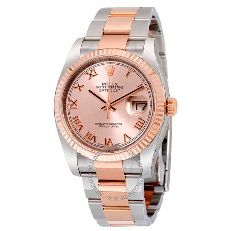 Relógio Oyster Perpetual Datejust 36 Mostrador Rosa 36 mm - Mercado de Luxo - O Maior E-Commerce de Bens, Produtos e Serviços de Luxo do Brasil.