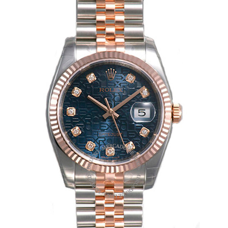 Relógio Oyster Perpetual Datejust 36 Mostrador Azul 36 mm - Mercado de Luxo - O Maior E-Commerce de Bens, Produtos e Serviços de Luxo do Brasil.