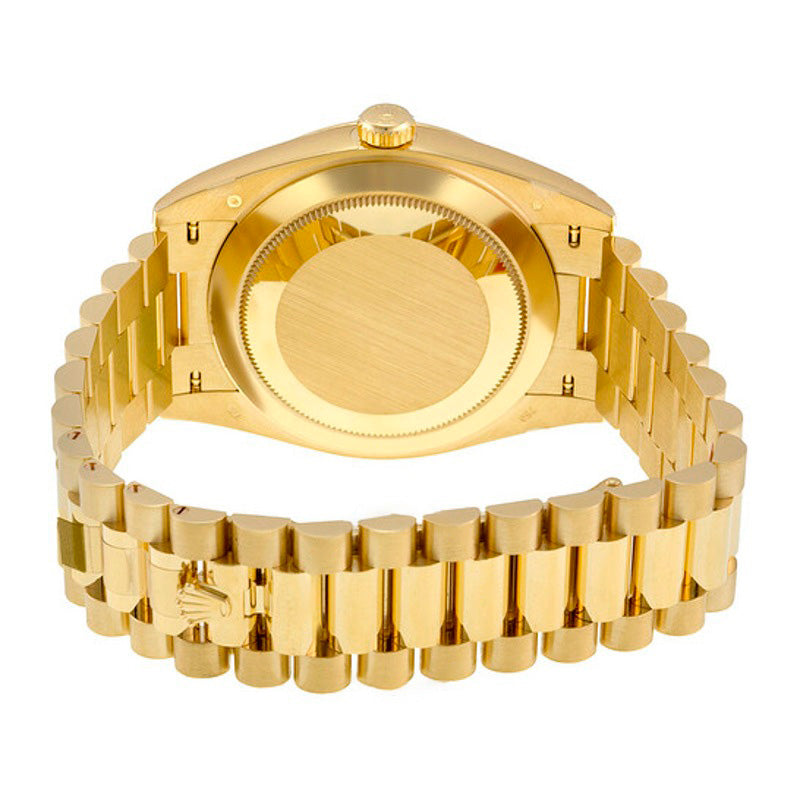 Relógio Mostrador com motivo diagonal prateado Day-Date 40 40 mm - Mercado de Luxo - O Maior E-Commerce de Bens, Produtos e Serviços de Luxo do Brasil.