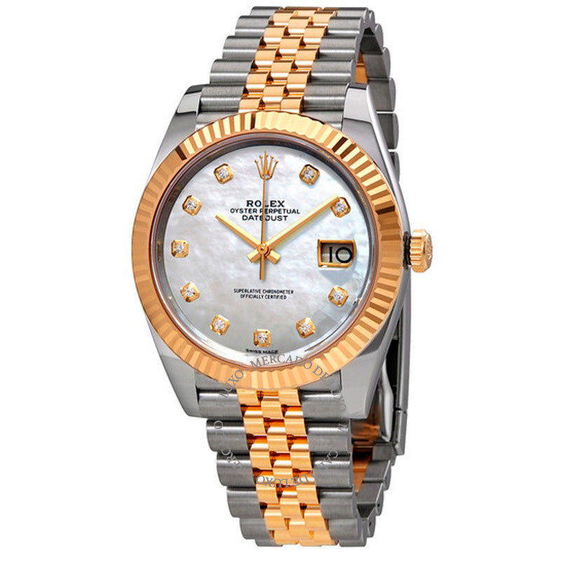 Relógio Datejust 41 Mostrador em madrepérola branca 41 mm - Mercado de Luxo - O Maior E-Commerce de Bens, Produtos e Serviços de Luxo do Brasil.