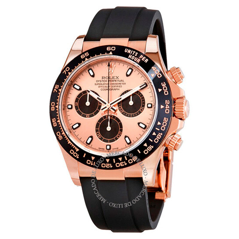 Relógio Cosmograph Daytona Mostrador Rosa e Preto 40 mm - Mercado de Luxo - O Maior E-Commerce de Bens, Produtos e Serviços de Luxo do Brasil.