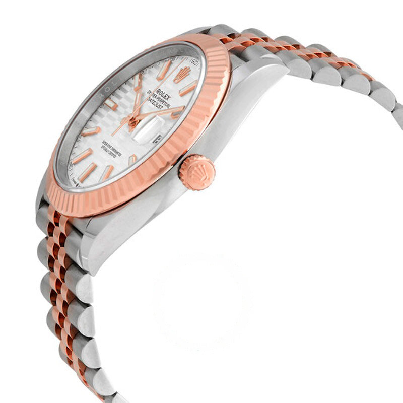 Relógio Datejust 41 Prata Mostrador com Motivo Canelado 41 mm - Mercado de Luxo - O Maior E-Commerce de Bens, Produtos e Serviços de Luxo do Brasil.
