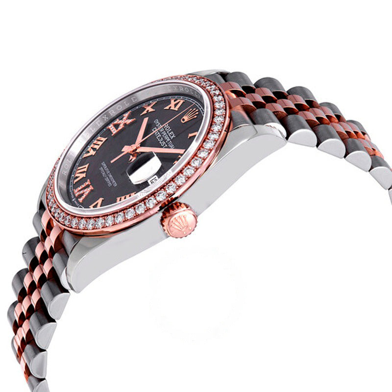Relógio Datejust 36 Mostrador de diamantes de ródio escuro 36 mm - Mercado de Luxo - O Maior E-Commerce de Bens, Produtos e Serviços de Luxo do Brasil.