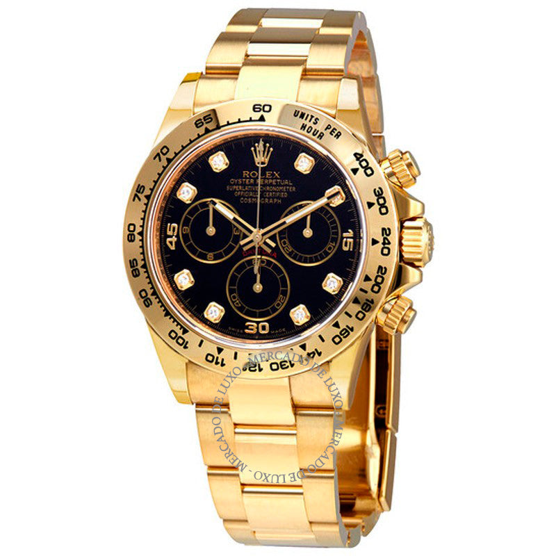 Relógio Cosmograph Daytona Mostrador Diamante Preto 40 mm - Mercado de Luxo - O Maior E-Commerce de Bens, Produtos e Serviços de Luxo do Brasil.