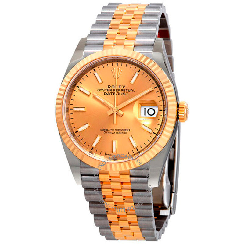 Relógio Datejust 36 Automático Mostrador Champanhe 36 mm - Mercado de Luxo - O Maior E-Commerce de Bens, Produtos e Serviços de Luxo do Brasil.