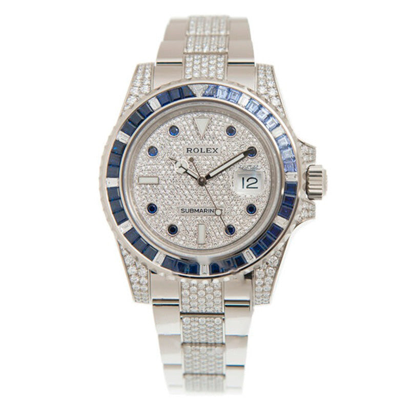 Relógio Submariner Diamond Mostrador prateado 40 mm - Mercado de Luxo - O Maior E-Commerce de Bens, Produtos e Serviços de Luxo do Brasil.