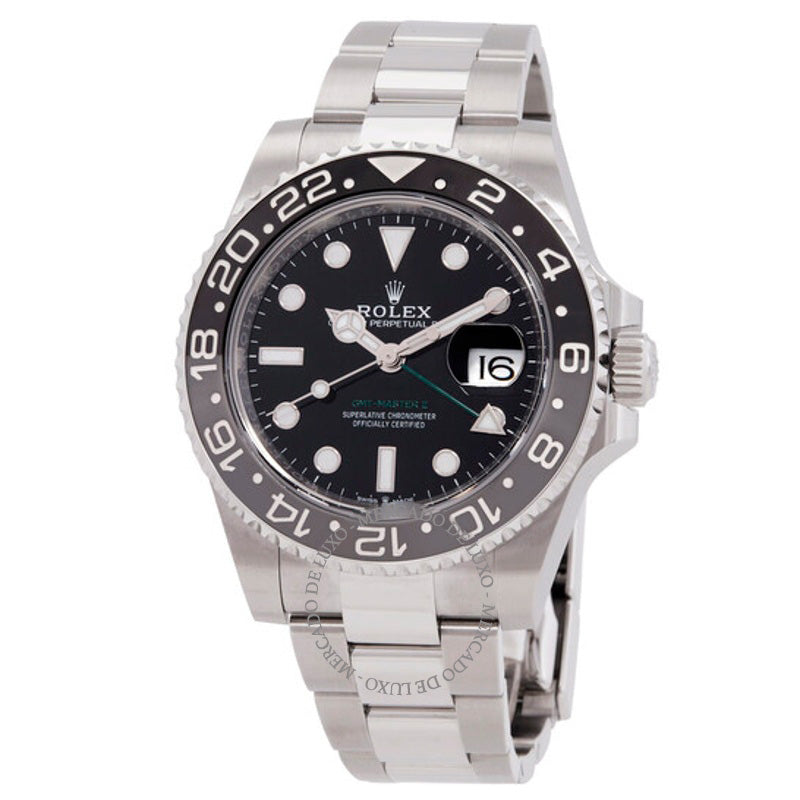 Relógio Gmt Master II Automático Mostrador Preto 40 mm - Mercado de Luxo - O Maior E-Commerce de Bens, Produtos e Serviços de Luxo do Brasil.